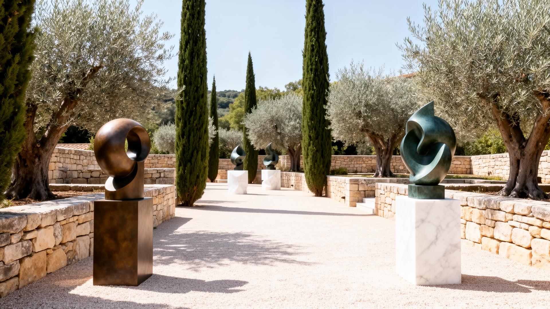 Sculpture garden of a private European foundation